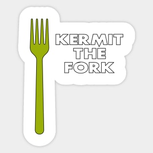 Kermit The Fork Sticker